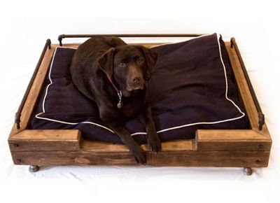 cama para perros con palets