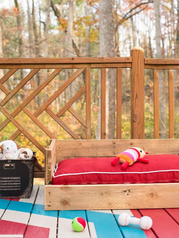 cama para perros con palets