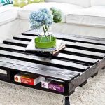 mesa de salón con palets
