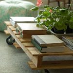 mesa de salón con palets
