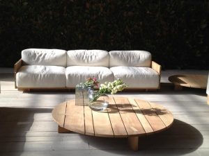 mesa de salón con palets
