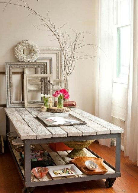 mesa de comerdor de palets