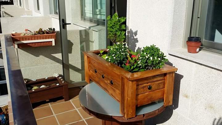 jardinera de palets
