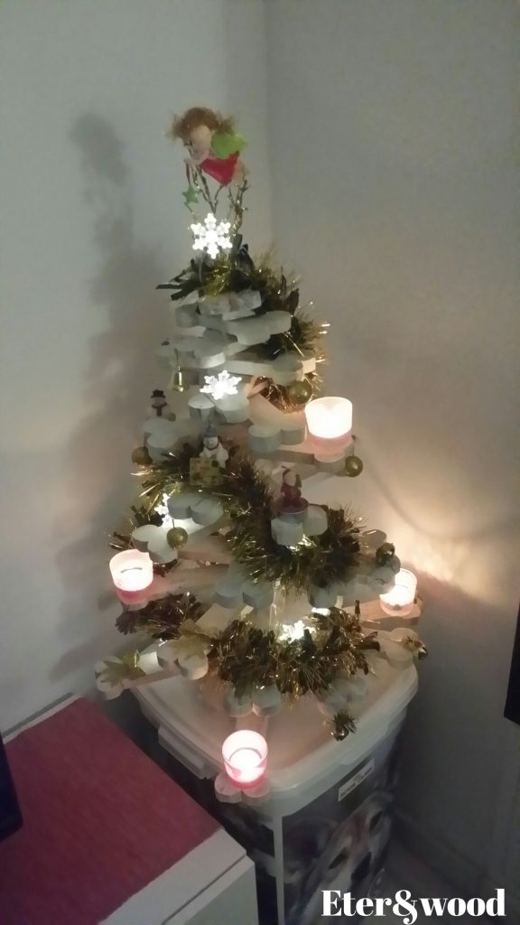 árbol de Navidad de palets