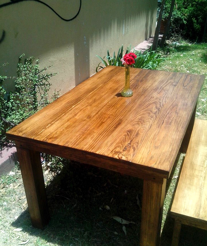 conjunto de jardín de palet