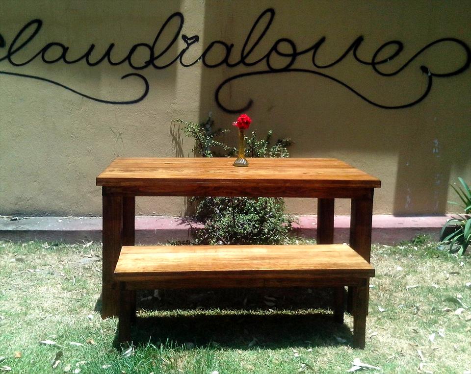 conjunto de jardín de palet