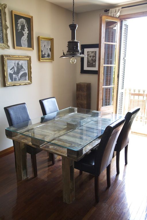 mesa de comedor de palet