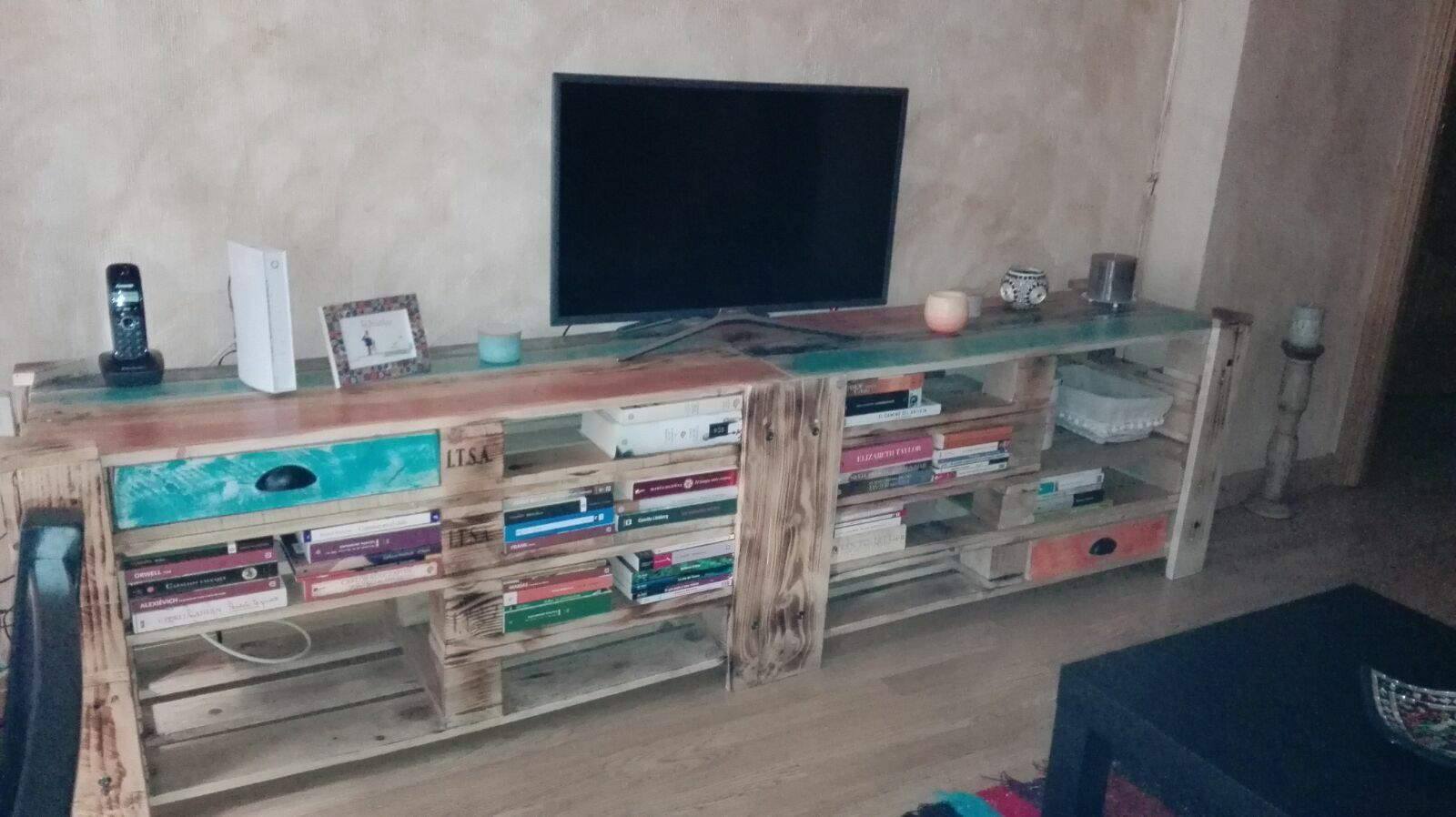 mueble de tv de palet