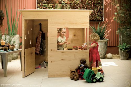 casa de palets para niños