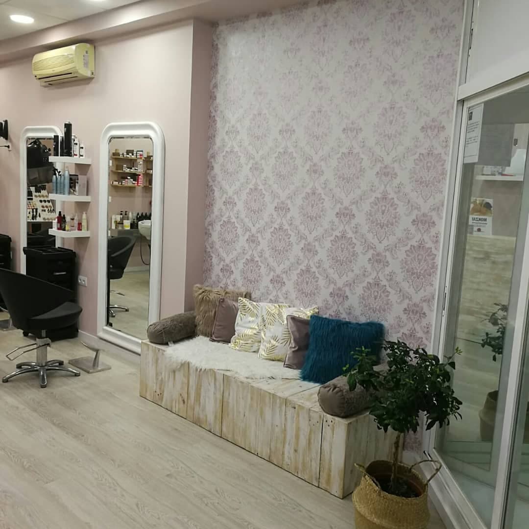 muebles de palet para peluquería