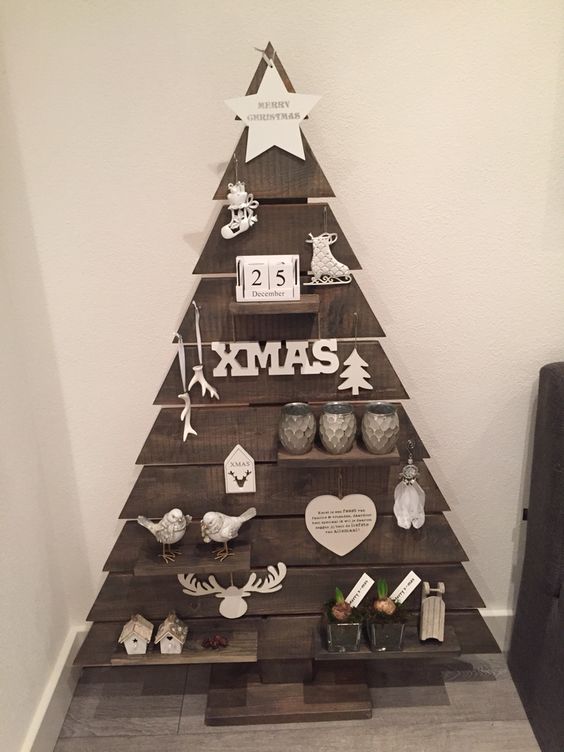 hacer árbol de navidad con palets