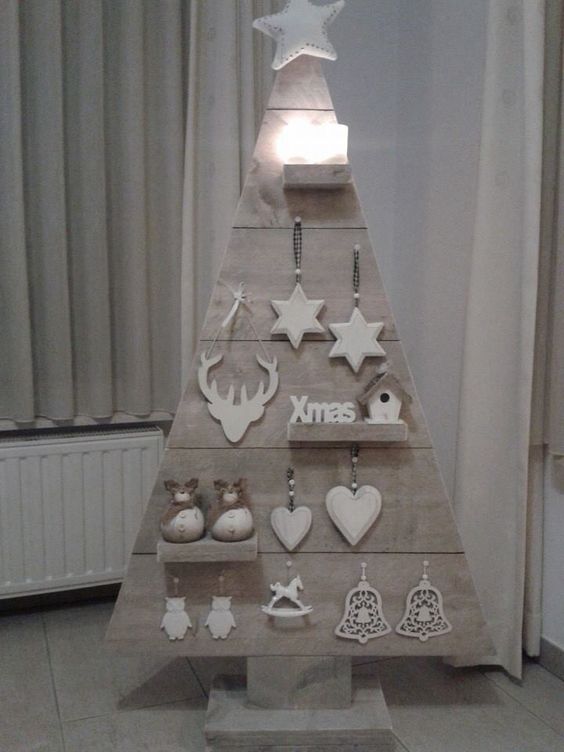 hacer árbol de navidad con palets