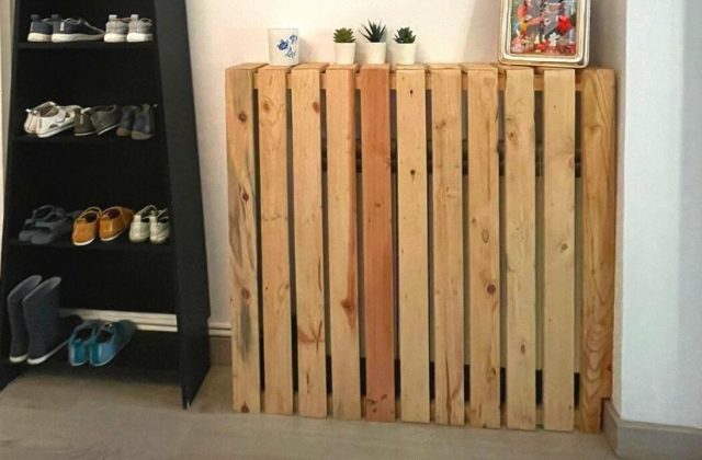 Un cubrerradiador de madera de palet decorativo – I Love Palets